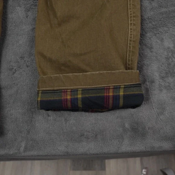 Kuhl Hot Rydr Flannel Lined Pants Men 36x36 Brown Rugged Gorp Vintage Patina - Picture 10 of 13